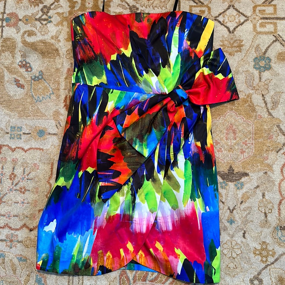 Strapless Milly dress with bow